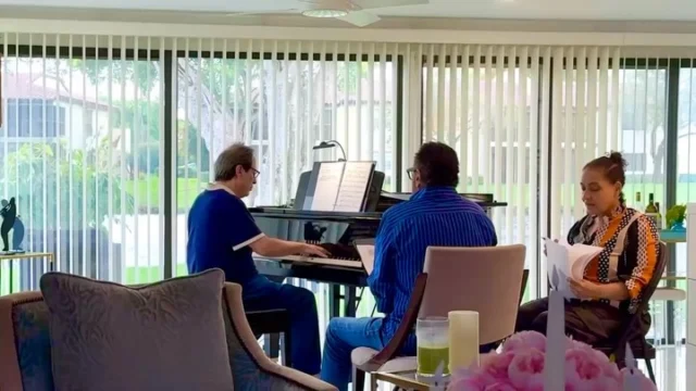 When your wife records the rehearsals before a show with the Elliot Weiss orchestra.  Going to be a fun show with great musicians, an all international repertoire and some of my favorite people along side me.  Wednesday 18 March 2026.